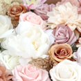 thumbnail image 5 of Conjunto de caja combinada de flores artificiales, flores falsas, hojas de flores a granel con tallos para hacer ramos de boda, centros de mesa, fiestas de bienvenida al bebé, decoraciones para el, 5 of 5
