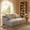 Light Grey, variant on Sailvan Double Chaise Lounge with Cupholders, Compressible Modern Sleeper Loveseat, No Assembly