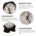 thumbnail image 2 of MasteelfCA 1Pc Vintage Simple Style Clock Adornment Classical Desktop Mute Clock Ornament, 2 of 7