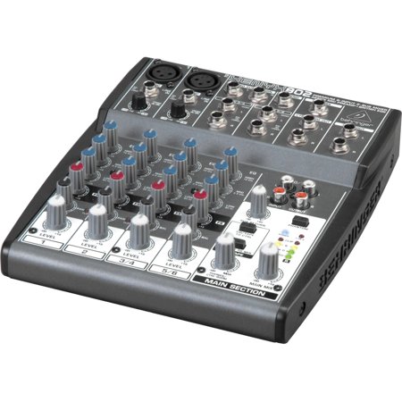 Behringer XENYX 802 Premium 8-Input 2-Bus Mixer with XENYX Mic Preamps and British EQs