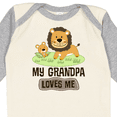 thumbnail image 4 of Inktastic Grandpa Loves Me Grandson Gift Boys or Girls Long Sleeve Baby Bodysuit, 4 of 5