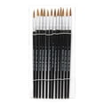 thumbnail image 1 of Water Color Paint Brushes, #7 - 3/4" Camel Hair, Black Handle, 12 Per Set, 6 Sets, 1 of 1