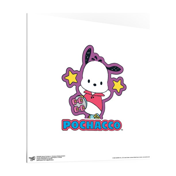版画 peco pocon Gallery Pops Sanrio Pochacco - Pochacco Sticker Graphic Wall Art