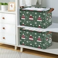 thumbnail image 2 of Yayeee Foldable Storage Basket for Shelves with Handles Waterproof Cloth Bins, Christmas Hats, 2 of 7