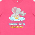 thumbnail image 4 of Inktastic Grandma's Ray Of Sunshine Cute Elephants Rainclouds and Sun Youth T-Shirt, 4 of 5