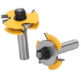thumbnail image 3 of T Shape Rail and Stile Router Bit 1/2in Shank 3 Teeth Milling Cutter Woodworking Slotting Tool, 3 of 5