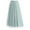 Blue, variant on Yueyer Women's Long Skirt Daisy Embroidery Mesh Solid Color High Waist Flowy A-line Midi Skirt