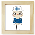 thumbnail image 1 of finland country eu lake flag uu Square Picture Frame Wall Tabletop Display, 1 of 3