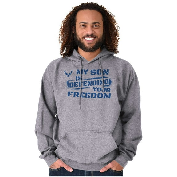 US Air Force My Son Defending Freedom Hoodie Sweatshirt Women Men Brisco Brands S
