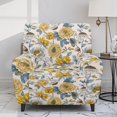 thumbnail image 2 of Whosucclay Chrysanthemum Print Recliner Slipcover-Stretch Soft Slip Reclining Chair Slipcovers 4-Pieces Furniture Protector for Recliner, Fitted Sofa Couch Cover with Pocket, 2 of 8