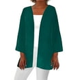 thumbnail image 2 of BILIKEYU Women's 3/4 Sleeve Cardigans Lightweight Blouse Tops, Womens Tops, Womens Cardigan, Fall Clothes, 2 of 5