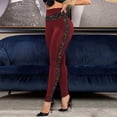 thumbnail image 2 of Womens Soft Yoga Pants Lace High Waisted Soft Elastic Comfortable Casual Yoga Pants Leggings for Women Running Gym and Workout, 2 of 6