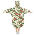 thumbnail image 2 of joogoo Wearable Blanket Hoodie for Cherry Fruit Flannel Sherpa Pocket 3-14 YR S, 2 of 7