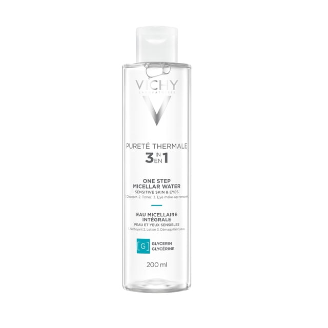 Desmaquillante y tónico facial con agua micelar Vichy