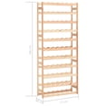 thumbnail image 4 of vidaXL Wine Rack for 77 Bottles Pinewood, 4 of 4