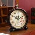 thumbnail image 5 of Raindrops 1Pack Table Clocks Decorative Multi Color Round Shape Metal Glass For Home Use, 5 of 8