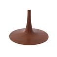 thumbnail image 6 of LeisureMod Modern 35" Round Dining Table with MDF Top and Wood Transfer Steel Pedestal Base in Cherry Finish, 6 of 9