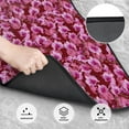 thumbnail image 5 of Uemuo Car Floor Mats - Orchids Flowers Pattern Carpet Floor Mats for Cars, Auto Accessories Front & Rear Car Floor Foot Mat Sets of 4 Pieces, 5 of 6