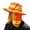 Orange, variant on Breathable Outdoor Work Hat With Protective Neck Coverage Wide Brim Sun Shield Style Cap For Construction Gardening And Outdoor Tasks