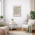 thumbnail image 3 of Framed Canvas Print William Morris Wall Art Abstract Floral Botanical Decorative for Living Room Bedroom - 24"x36" WHITE, 3 of 8