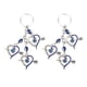 thumbnail image 1 of 2 uds llavero de ojo azul punta de flecha forma de corazón 10mm/0,4 pulgadas Material de aleación de la suerte llavero de ojo decorativo colgantes, 1 of 8