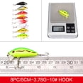 thumbnail image 4 of PESCA 43 PIZAS DE PESCADO LUROS Kit de Señuelos de Pesca Dura Suave Cebos Colocados Con Ganchos para Agua Salada y Regalos de Engranje de Pesca de Agua Dulce para Hombres, 4 of 7