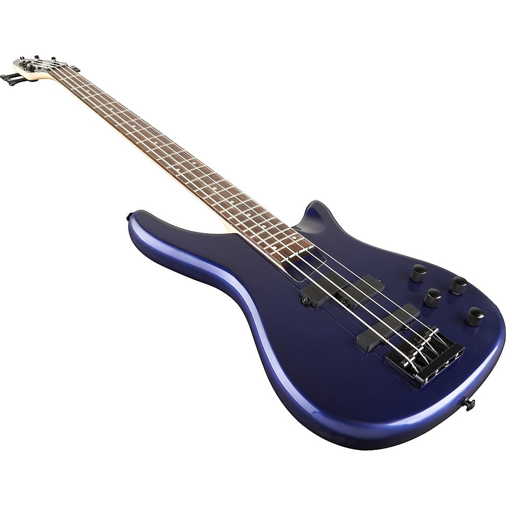 Rogue LX200B Series III Fretted 4-String Solid Body Bass Guitars, Metallic Blue