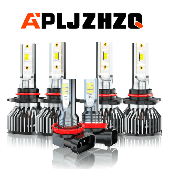 Fit Nissan Murano 2009-2014 6Pcs LED Headlight Hi/Low Beam Fog Lights Bulbs Kit Canbus Ready