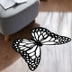 thumbnail image 1 of Alfombra de piel sintética con forma de mariposa | Alfombra grande de poliéster multicolor de 4,8 x 3,6 m | Alfombra suave, antideslizante y de pelo corto para sala de estar, dormitorio y decoración, 1 of 6