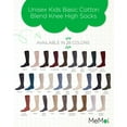 thumbnail image 2 of MeMoi Ribbed Classic Cotton-Rich Solid-Color Knee High Sock - Girls - Female, 2, Brown, 2 of 12