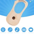 thumbnail image 3 of Instrumento lyre, lyre arpa Ajustable Tune Preolado entero con llave de Ajuste para bricolaje para niños, 3 of 7