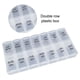 thumbnail image 5 of Dispensador de tabletas medicinales 2 veces al día Organizador diario de medicinas Tapas transparentes portátiles a prueba de humedad para pastillas/vitaminas/suplementos/medicamentos FLhrweasw  Nuevo, 5 of 6
