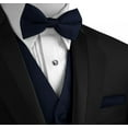 thumbnail image 4 of BEST TUXEDO, Men's Formal, Prom, Wedding, Homecoming, Tuxedo Vest, Bow-Tie & Hankie Set for Prom, Wedding, Cruise in Navy Blue - 4XL, 4 of 4