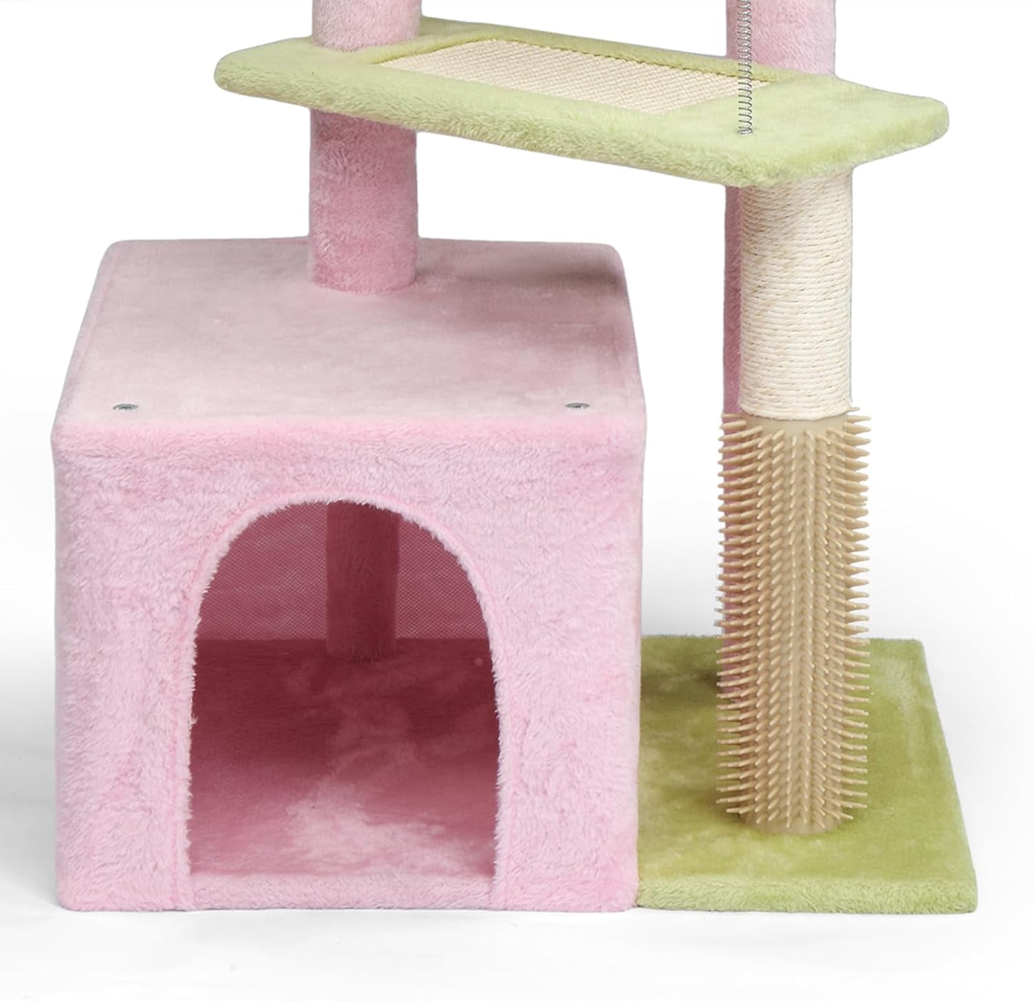 VINGLI Cat Tree, 27 inch Small Cat Tower with Scratching Post and Pad, Cat Condo for Indoor Kittens Padded Top Bed, Cats Indoor Activity Center