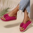 thumbnail image 4 of Juebong Sandals clearance Twist Knot Flat Toe Side Sandals for Women Girls Dresssy 2024 Twist Knot Flat Toe Sandals, Bowknot Toe Flat Slides for Women, Beach Bowknot Sandals Slippers, 4 of 4