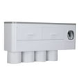 thumbnail image 1 of Wall Mounted Toothbrush Holder, Toothpaste Dispenser Squeezer PP  for Bathroom, 1 of 7