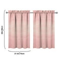 thumbnail image 4 of Abstract Oil Paiting Watercolor Kitchen Curtains - Vintage Tier Cafe Curtains for Bathroom Living RV Rod Pocket Window Drapes 36 Inch 2 Panels Set 28"x36" Window Treatment Tiers, 4 of 4