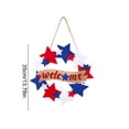 thumbnail image 3 of CuiLiyq Independence Day Non-Woven Star Door Hanging Decoration, Patriotic Fabric Ornament for Home Wall Party Decor, Red White and Blue, 3 of 6