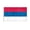 3x5 ft Polyester Flag, variant on AGAS Serbia Car Flag 12x16 inch Polyester Fabric Double Stitched 17 Inch White Plastic Flexible Pole