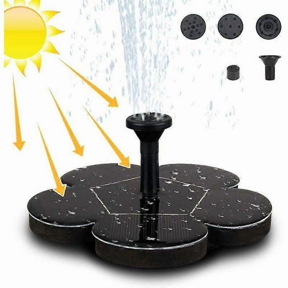 Barsinfi Fontaine Solaire, Pompe de Bassin Solaire, Pompe à Eau Extérieure, Pompe Solaire de Jardin_Perfect Gift