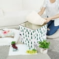 thumbnail image 4 of Storage Bin Cube Fabric Basket Organizer Box for Closet Floral 13 Inch, 4 of 8