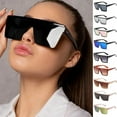 thumbnail image 3 of Fashion Flat Top Square Sunglasses Vintage Oversized Square Sun Glasses For Women Men Outdoor Streetwear Glasses Anti-UV Shades Goggles UV400, 3 of 9