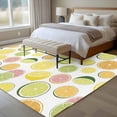 thumbnail image 4 of Non-Slip Rug Pad Rugs Farmhouse Lemon Seamless Rectangle Area Rugs 5x7Ft Soft Carpet Pads for Living Room Kids Room, Yellow Orange Green Fruit, 4 of 9