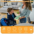 thumbnail image 2 of Kids Bento Box with 5 Compartments 1330ml/46.8oz Lunch Box Container with Sauce Box Non-Slip Bento Lunch Box Leakproof Bento Food Storage PP5 Food Grade Microwave for School, 2 of 9