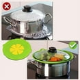 thumbnail image 5 of HEJULIK 2Pcs silicone spill-proof lid home kitchen high-temperature splash-proof boil-proof silicone lid, 5 of 6