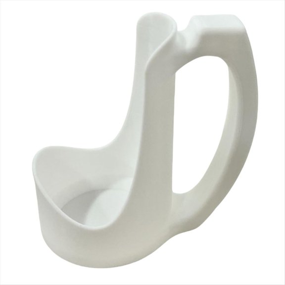 Slim Can Holder with Handle, Ergonomic 3D Printed Drink Grip,Compatible with Various Types of Beverage Bottles B,1 x Slim Can Holder with Handle,White