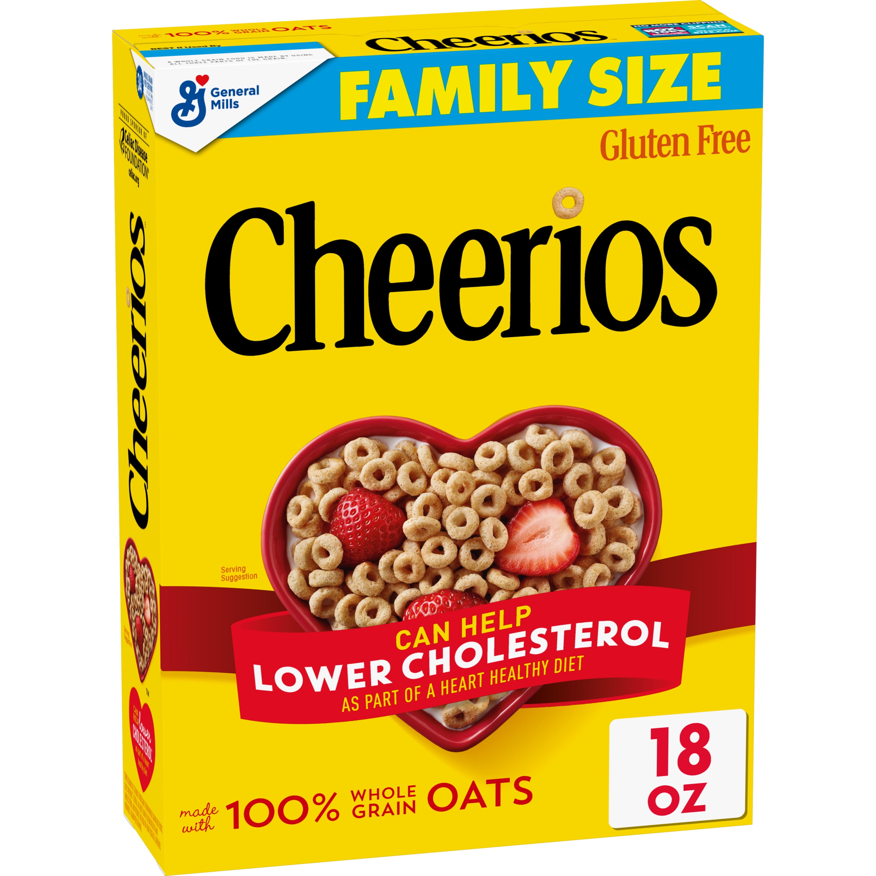 Cheerios Whole Grain Oats Cereal Gluten Free 18 Oz Walmart Cheerios Whole Grain Oats Cereal Gluten Free 18 Oz Walmart