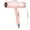 🔥 Pink_Hot#7530, variant on High-Power Ionic Hair Dryer | Home & Travel Turbo Salon Blow Dryer | Infinitely Variable Speed | Low Noise | Overheat Protection | 360g | Compact | White/Pink/Green | US Plug | 18.2x19cm