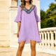thumbnail image 2 of Vestido de Manga Ruffle Polka Chiffon Manga Larga Casual Cómodo Y Elegante para las Mujeres Primavera Verano Uso Diario, 2 of 5