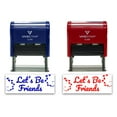 thumbnail image 3 of (3 pack) All Quality Let's Be Friends Self-Inking Rubber Stamp | Family & Friends | Novelty Homely Stamps (Black Ink) - Q-200, 3 of 9
